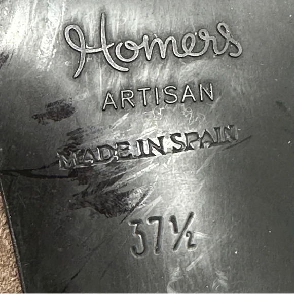 Homers Taupe Suede Leather Double Zip Booties  US‎ 7 1/2 EU 37 1/2 Spain Artisan - Picture 4 of 16